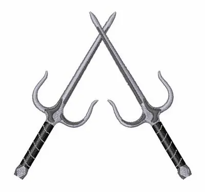 Sai Weapons Embroidery Design Genuine