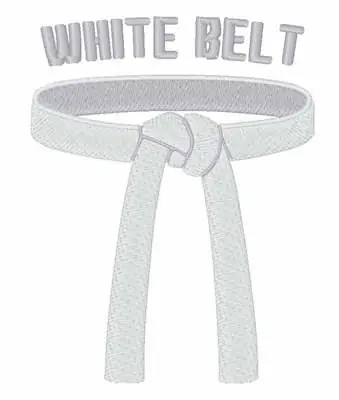 Fresh Stock White Belt Embroidery Design