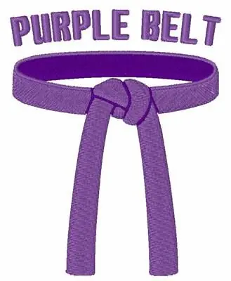 Purple Belt Embroidery Design Weekend Sale