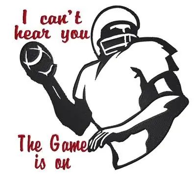 Buy Today Football Distraction Embroidery Design