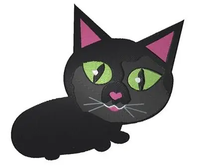 Top Pick Heart Nose Kitty Embroidery Design