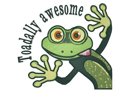 Toadally Awesome Embroidery Design Special Discount