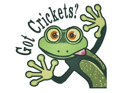Wholesale Got Crickets Embroidery Design