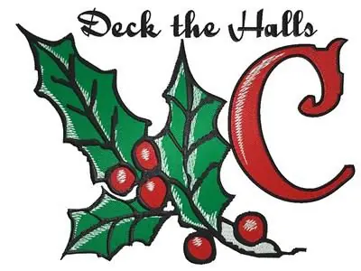 Mega Sale Deck the Halls Embroidery Design