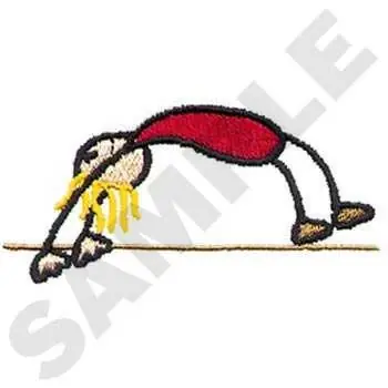 Girl Gymnast Embroidery Design While Supplies Last