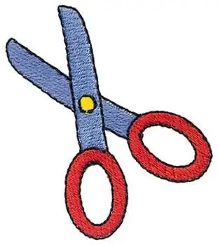 Editor’s Pick School Scissors Embroidery Design