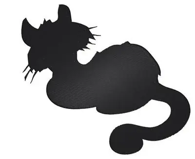 Best Seller Kitten Silhouette Embroidery Design