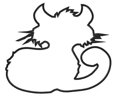 Buy Direct Kitten Outline Embroidery Design