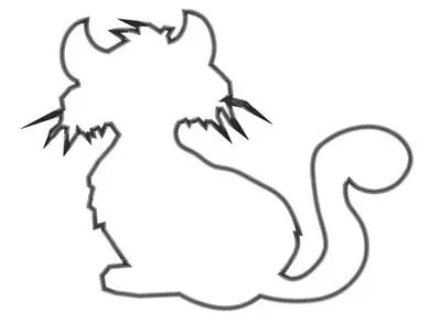 New Release Kitten Outline Embroidery Design
