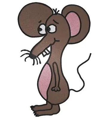 Budget Shy Mouse Embroidery Design