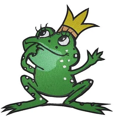 Price Cut Frog Prince Embroidery Design