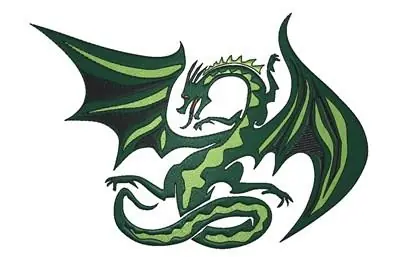 Colorful Dragon Embroidery Design Fast Shipping