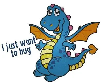 New Release Dragon Hug Embroidery Design