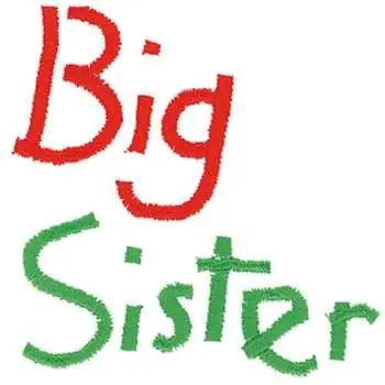 Big Sister Embroidery Design One Day Deal