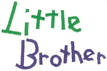 Little Brother Embroidery Design Price Drop