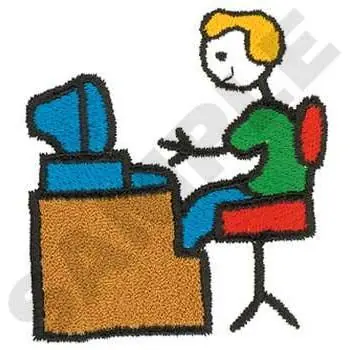 Computer Operator Embroidery Design One Day Deal
