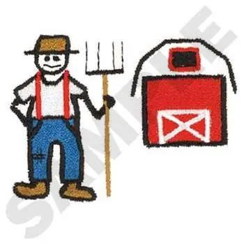 Farmer Embroidery Design Discount