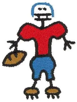 Football Player Embroidery Design Price Drop