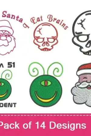 In Demand Crazy Characters! Embroidery design pack by Favpro Designs, Embroidery Packs on EmbroideryDesigns.com