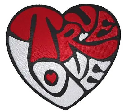 True Love Embroidery Design Free Shipping