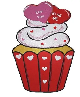 Love Cupcake Embroidery Design Secure Checkout