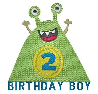 Big Sale Monster Birthday 2 Embroidery Design