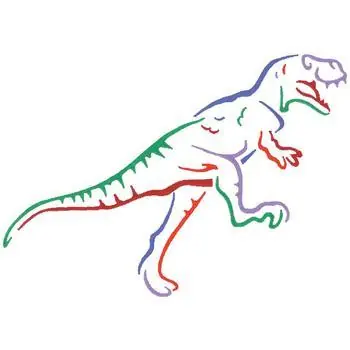 Buy Today Trex Outline Embroidery Design