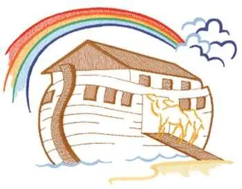 Ark Outline Embroidery Design Direct From Manufacturer