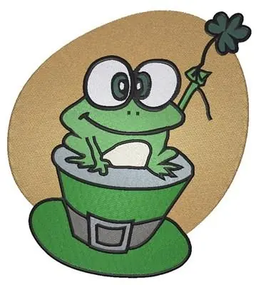 Weekend Sale Irish Frog Embroidery Design