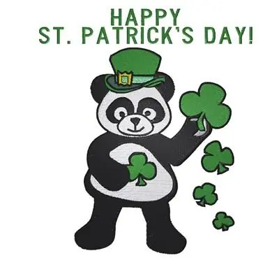 New Release Happy St Patricks Embroidery Design