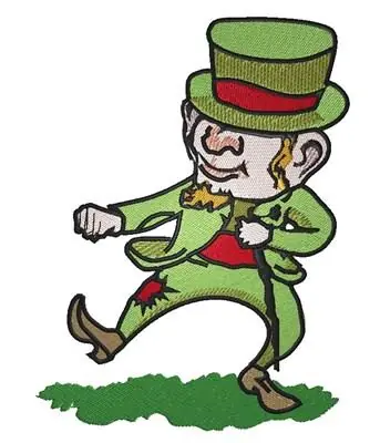Dancing Leprechaun Embroidery Design Limited Edition