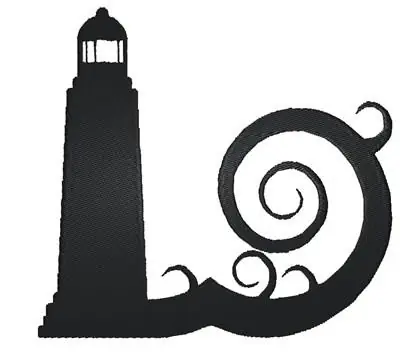 Original Lighthouse Embroidery Design