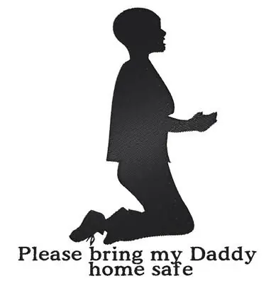 Bring Daddy Home Embroidery Design Buy Online