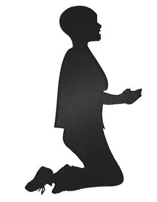 Boy Praying Embroidery Design Place Order
