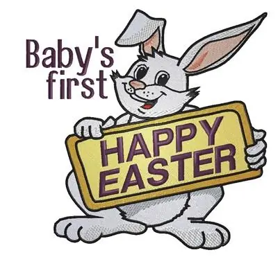 Best Price Babys First Easter Embroidery Design