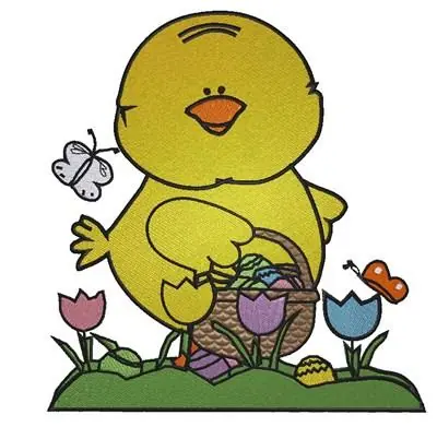 Price Cut Egg Hunting Chick Embroidery Design