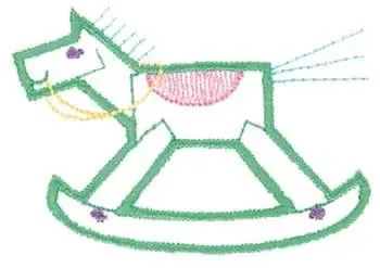 Rocking Horse Outline Embroidery Design Hot Picks