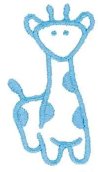 Giraffe Outline Embroidery Design Deal