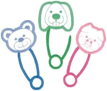 Animal Safety Pins Embroidery Design Factory Price