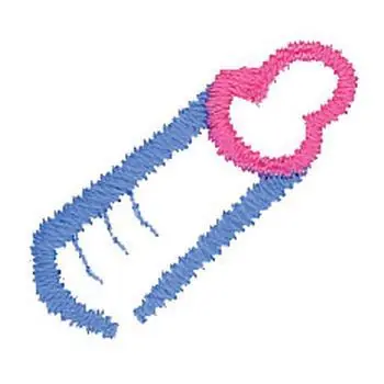 1 inch Baby Bottle Embroidery Design Exclusive