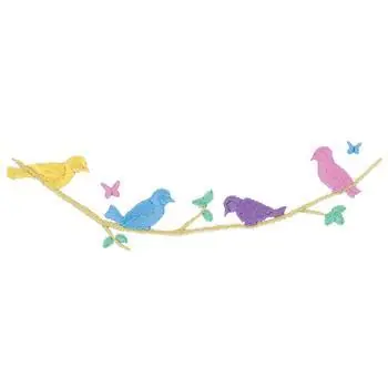 Birds On Branch Embroidery Design Worldwide Shipping