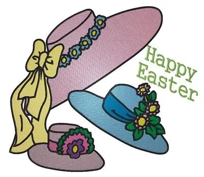 Easter Bonnets Embroidery Design Mega Sale