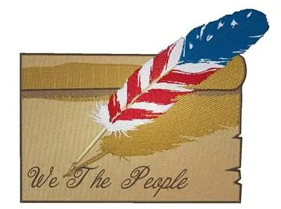 We The People Embroidery Design Grab Now