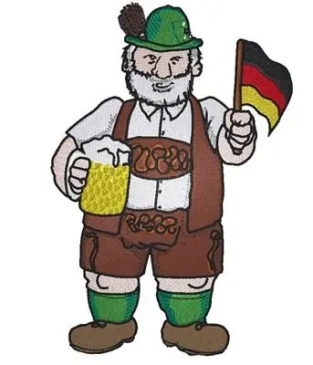 German Oktoberfest Man Embroidery Design Hot Picks