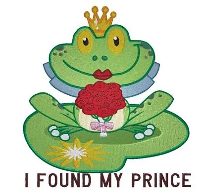 Limited Edition Frog Found Prince Embroidery Design