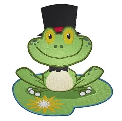 Wedding Frog Groom Embroidery Design Time-Limited