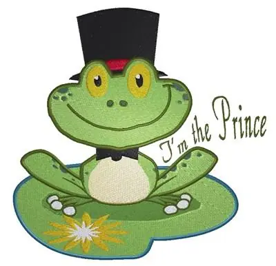 Wedding Frog Prince Embroidery Design Buy Today