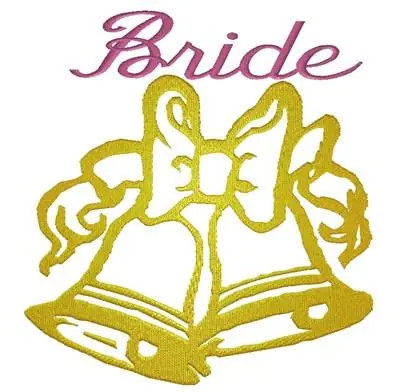 Bride Wedding Bells Embroidery Design Buy Online