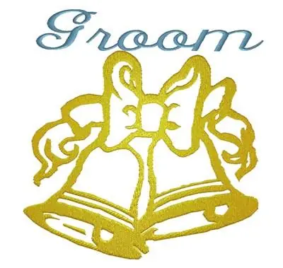 Buy Online Groom Wedding Bells Embroidery Design
