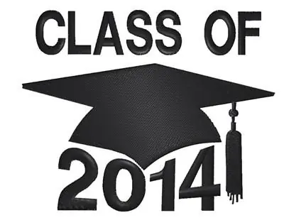 Crafted Class Of 2014 Embroidery Design